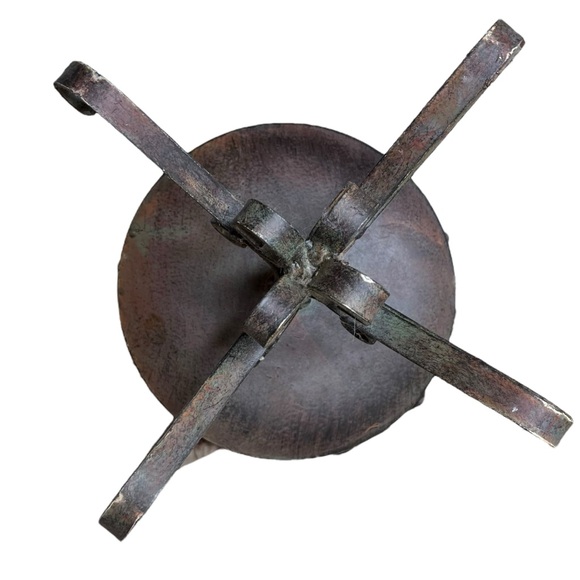 Antique Iron Shabby Victorian Parasol Candle Holder - Picture 12 of 12